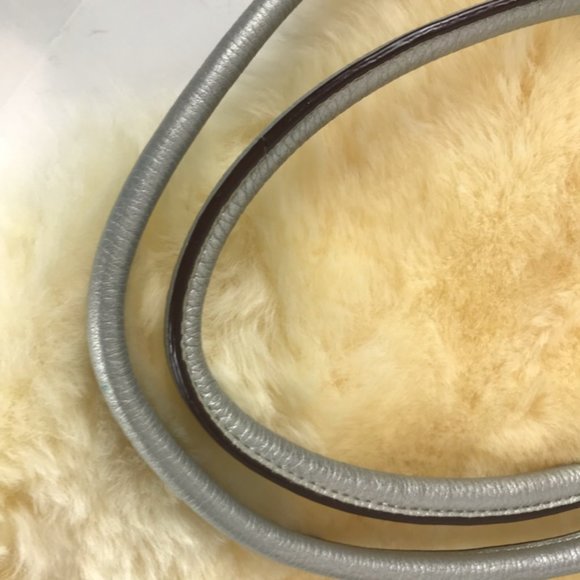 Tignanello silver leather Satchel handbag - Picture 10 of 10